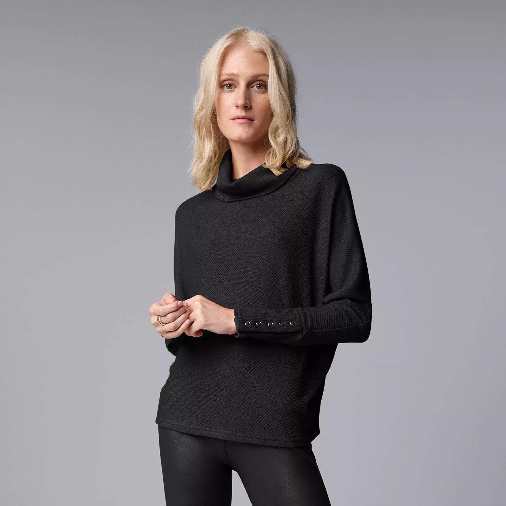 Women's Simply Vera Vera Wang Cozy Cowlneck Knit Top | Kohl's