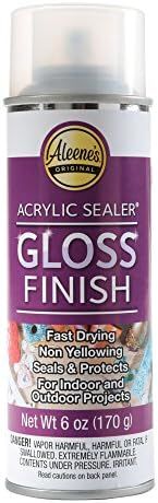Aleene's 26412 Spray Gloss Finish, 6 Oz Acrylic Sealer, Original Version | Amazon (US)