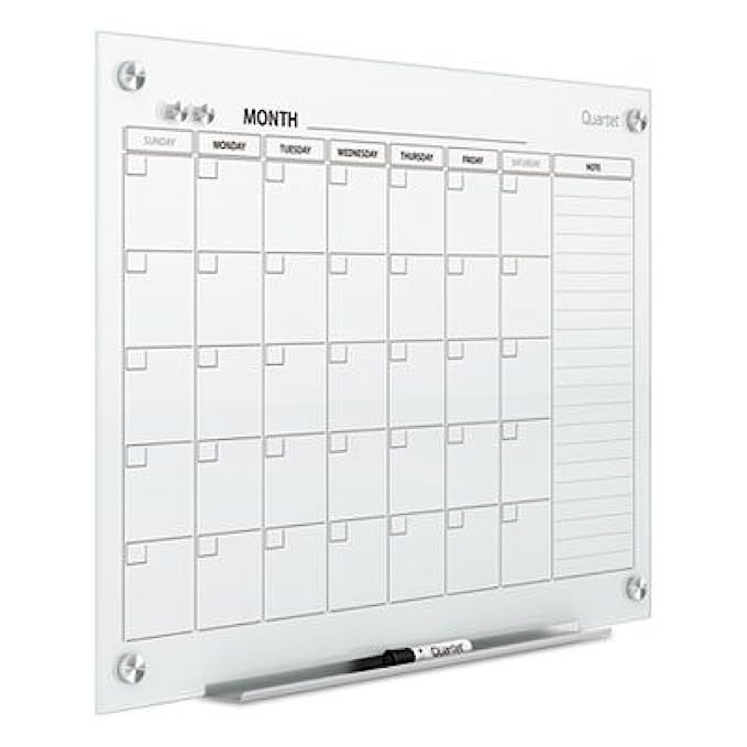 Infinity Magnetic Glass Calendar Board, 36 x 24, Sold as 1 Each | Amazon (US)