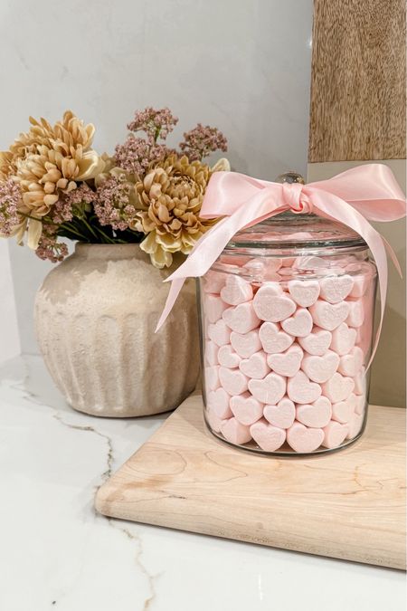 Valentine’s Day heart shaped marshmallows and glass jar 

#LTKfindsunder50 #LTKhome #LTKSeasonal