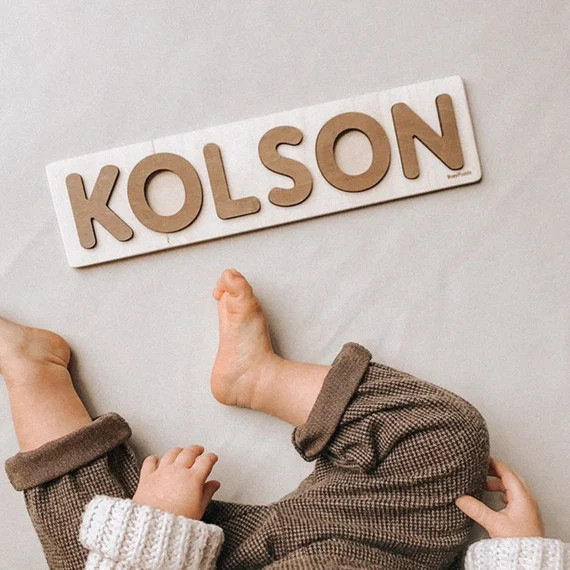 Personalized Name Puzzle With Pegs Boy and Girl First | Etsy | Etsy (CAD)