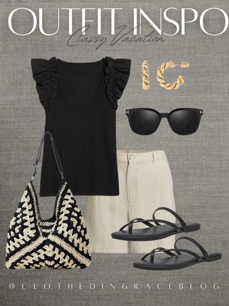 Classy vacation outfit inspiration 


#LTKstyletip #LTKfindsunder50 #LTKtravel