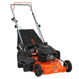 21 in. 170cc 3-in-1 Gas Walk Behind Push Lawn Mower with High Rear Wheels | The Home Depot