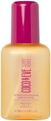 Coco & Eve Tan Boosting Anti-Aging Body Oil SPF20 - Tanning Accelerator Spray, UVA UVB Sun Protec... | Amazon (US)