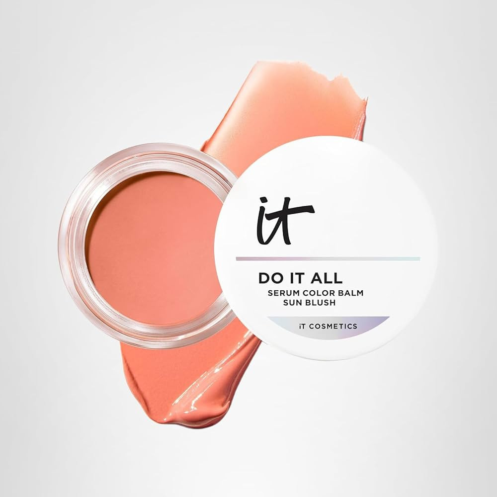 IT Cosmetics Do It All Serum Color Balm Sun Cream Blush & Bronzer, Blendable & Buildable, Lift, R... | Amazon (US)