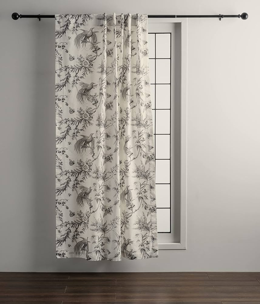 Maison d' Hermine Curtain 100% Cotton 50"x96" Curtains 1 Panel Easy Hanging with a Rod Pocket & L... | Amazon (US)
