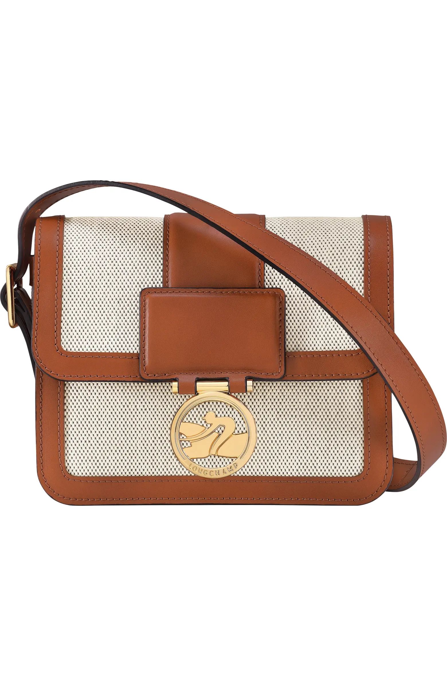 Small Boxtrot Canvas & Leather Crossbody Bag | Nordstrom