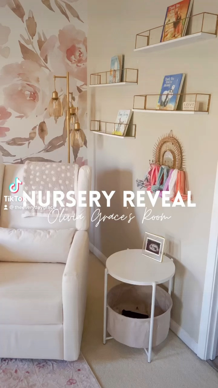 Nursery reveal // obsessed with how it all turned out! 💕 

Name Sign details: 
Top font is lavender, Bottom font is daffodil, stain is walnut and size is 36"

#LTKbaby #LTKhome #LTKstyletip