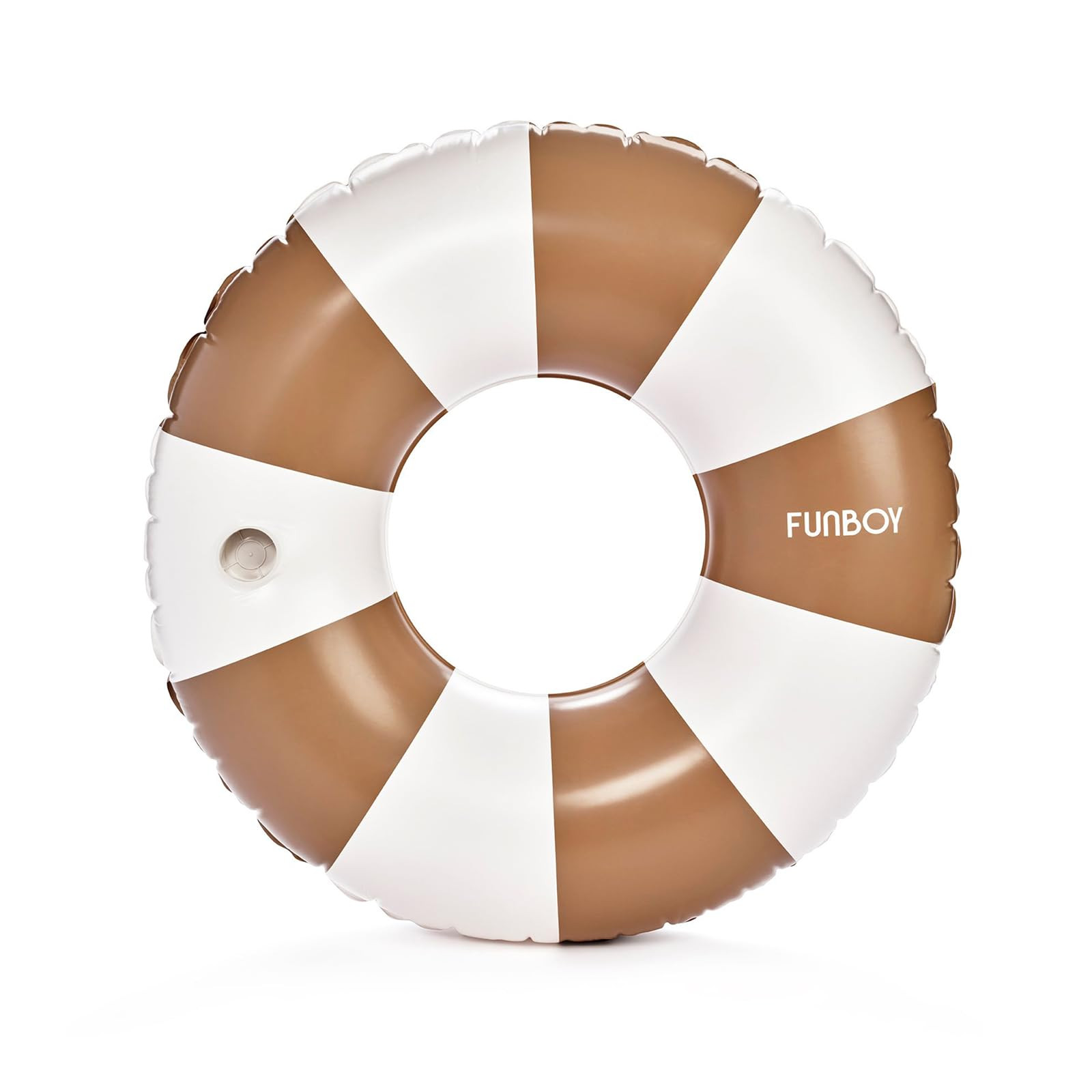FUNBOY Giant Vintage Stripe Inflatable Tube Pool Float with Cup Holder 48" Large Pool Float for Adults Inner Tube Swimming Pool Toys Swim Rings Pool Lounger Float for Pool Party & Summer | Amazon (US)