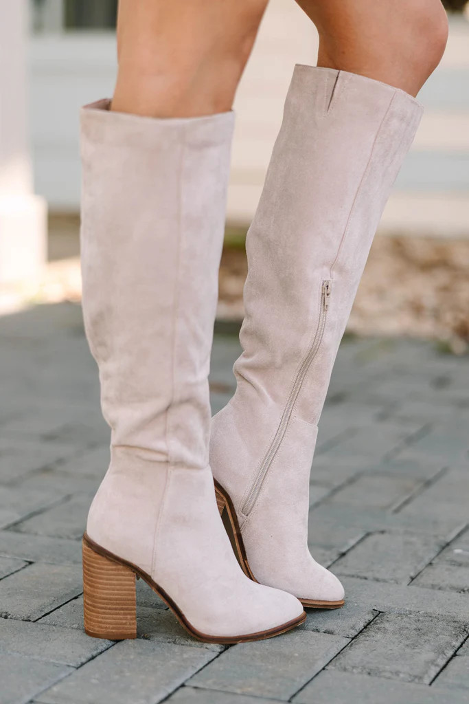 No Bad Days Gray Knee High Boots | The Mint Julep Boutique