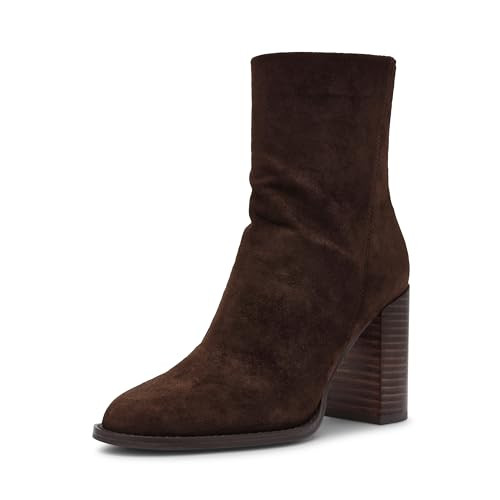 Steve Madden Women's Obsession Ankle Boot, Chocolate Brown Suede, 7 | Amazon (US)