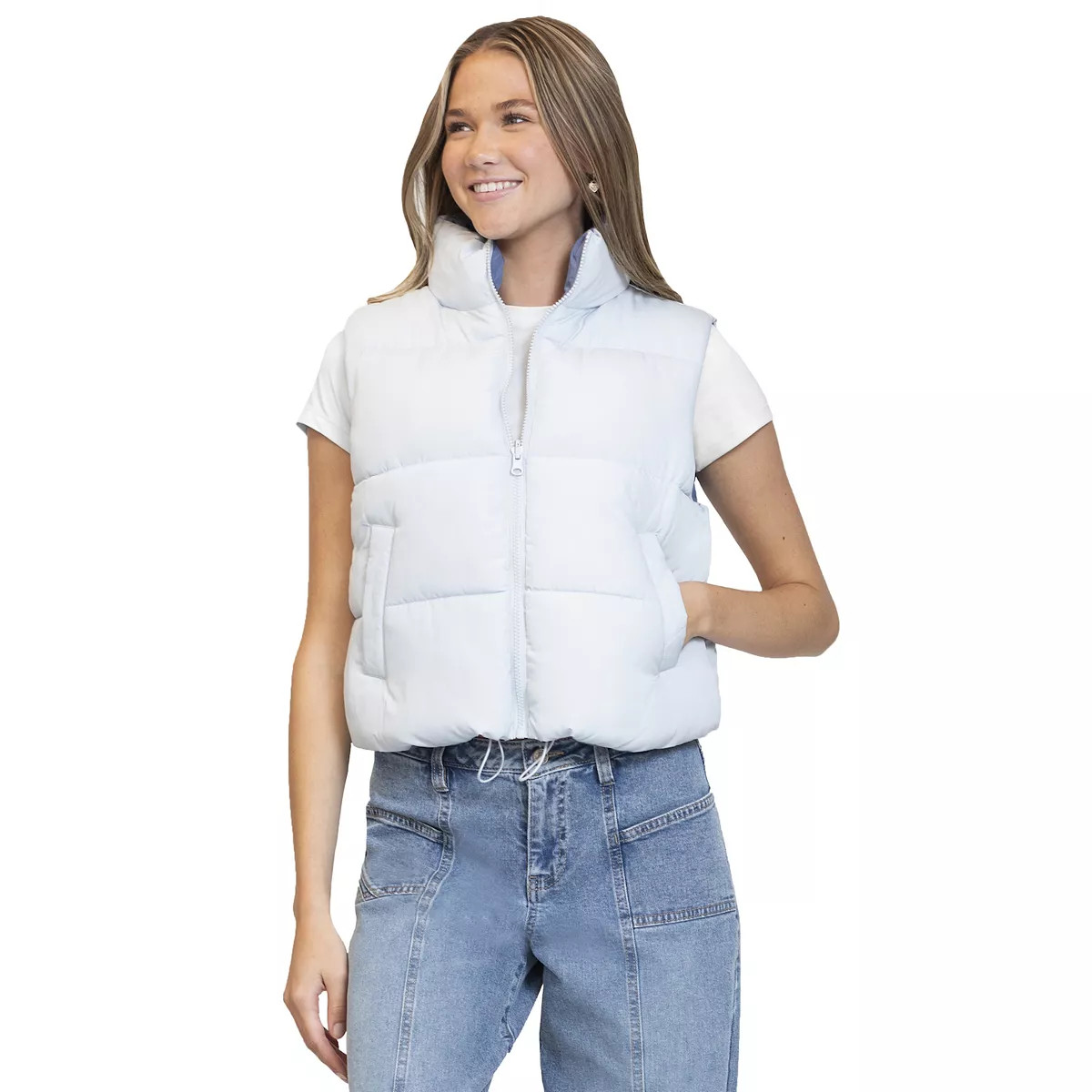 Juniors' madden girl Reversible Puffer Vest | Kohl's