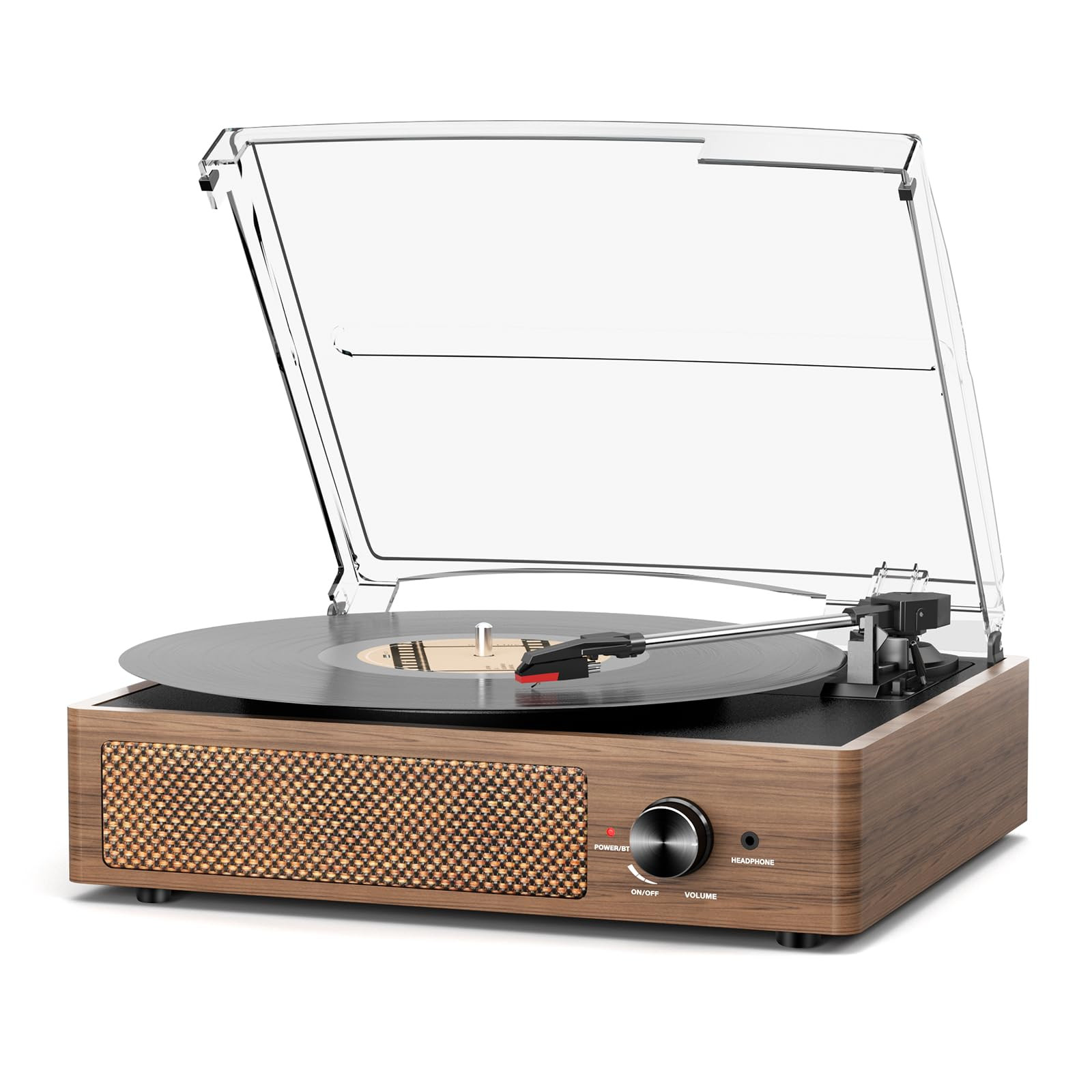 Record Player for Vinyl with 2 Build-in Speakers LP Vinyl Players Belt-Driven Vintage Turntables ... | Amazon (US)