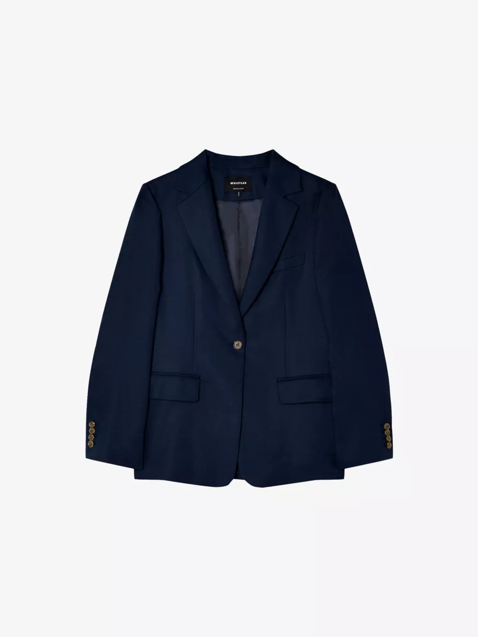 Hopsack Relaxed-Fit Woven Blazer | Selfridges