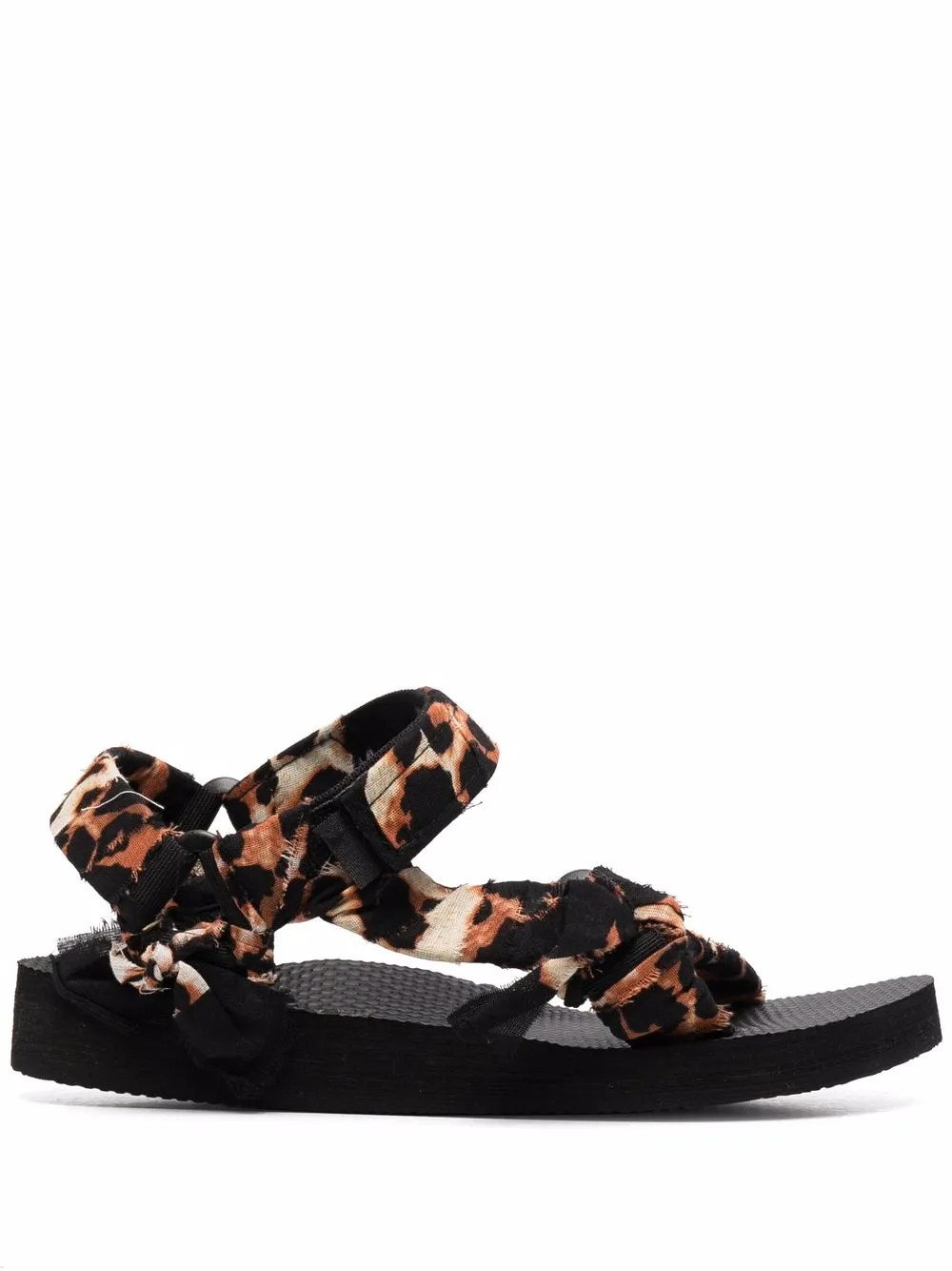 Trekky Sandalen mit Leo-Print | Farfetch Global
