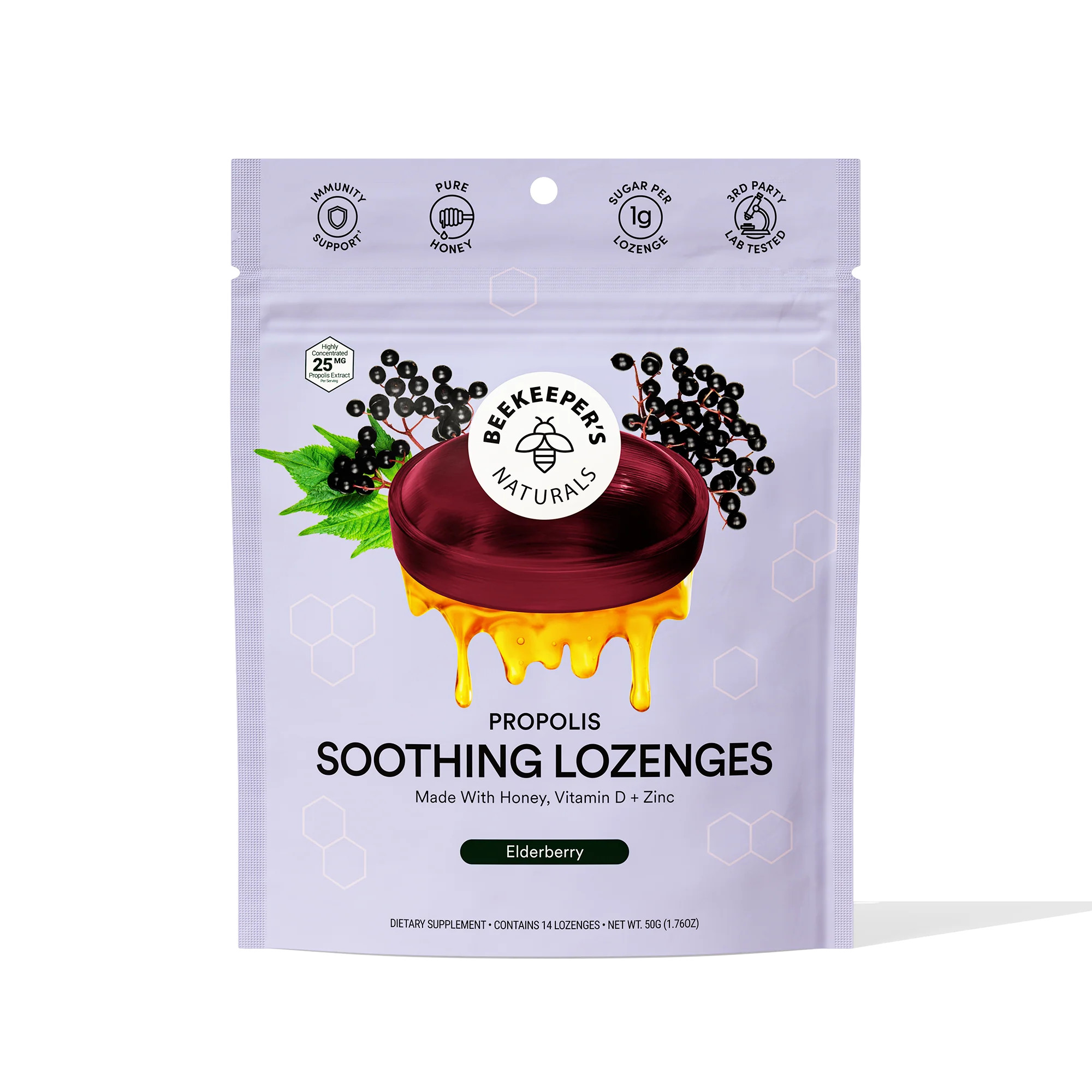 Elderberry Soothing Lozenges | Beekeeper's Naturals