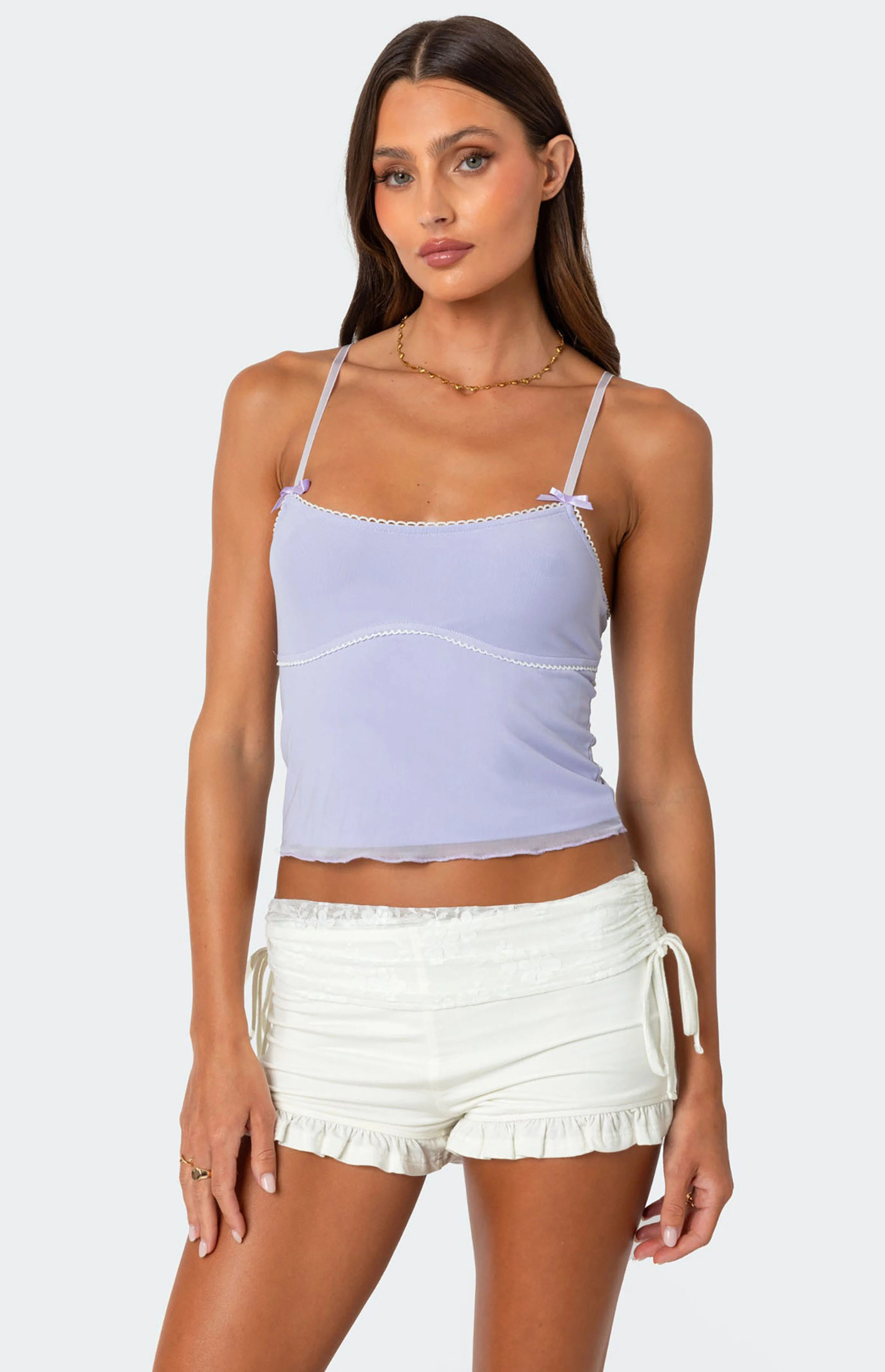 Edikted Bethany Mesh Tank Top | PacSun