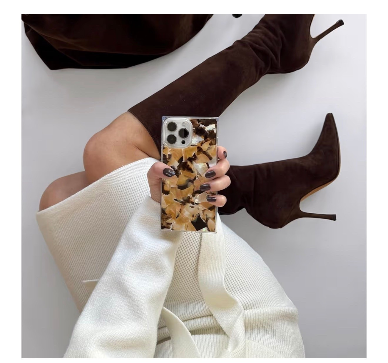 Shock proof. Shatter proof. Square iPhone cases 