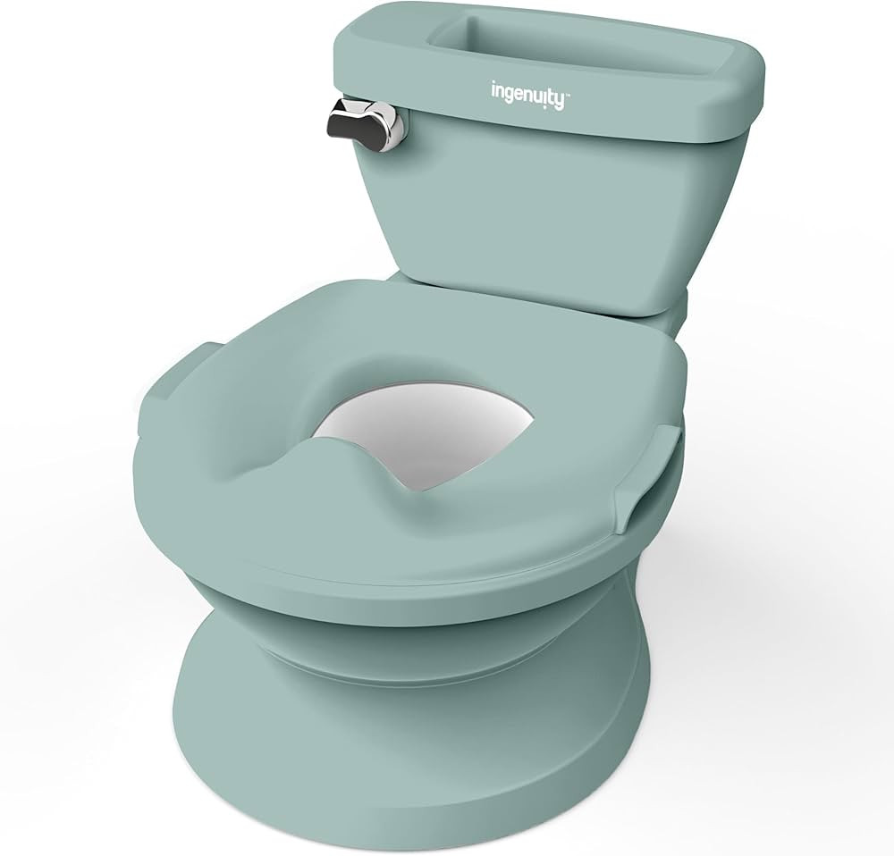 Ingenuity My Size Potty Pro in Green, Infant Potty Training Toilet, Lifelike Flushing Sound, for ... | Amazon (US)