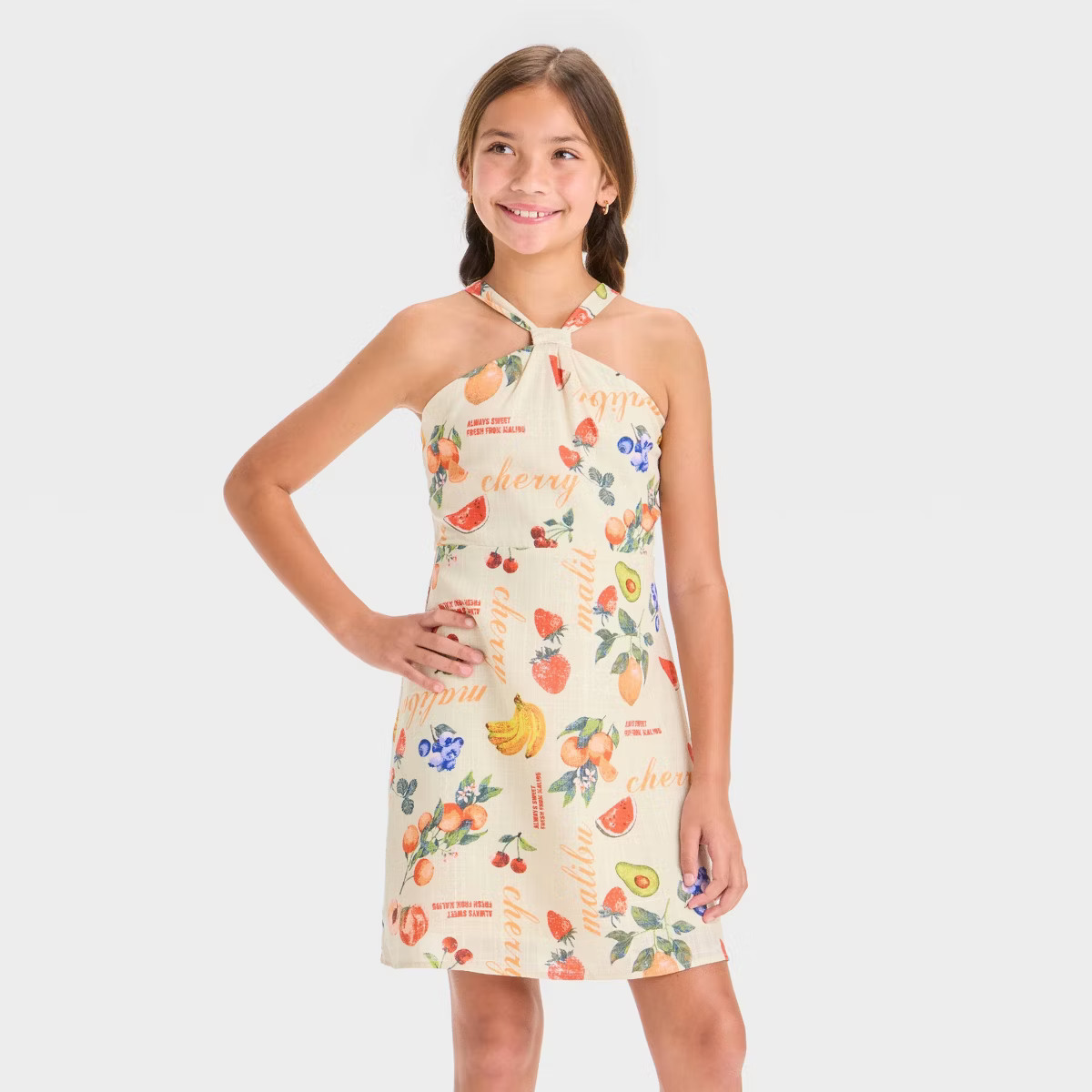 Girls' Printed Halter Slip Dress - art class™ | Target