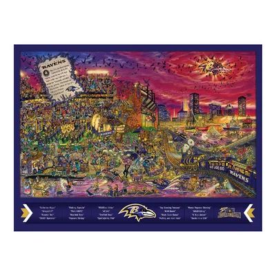 NFL Puzzle YouTheFan NFL Team: Baltimore Ravens, Size: 18" H x 24" W x 0.5" L | Wayfair North America