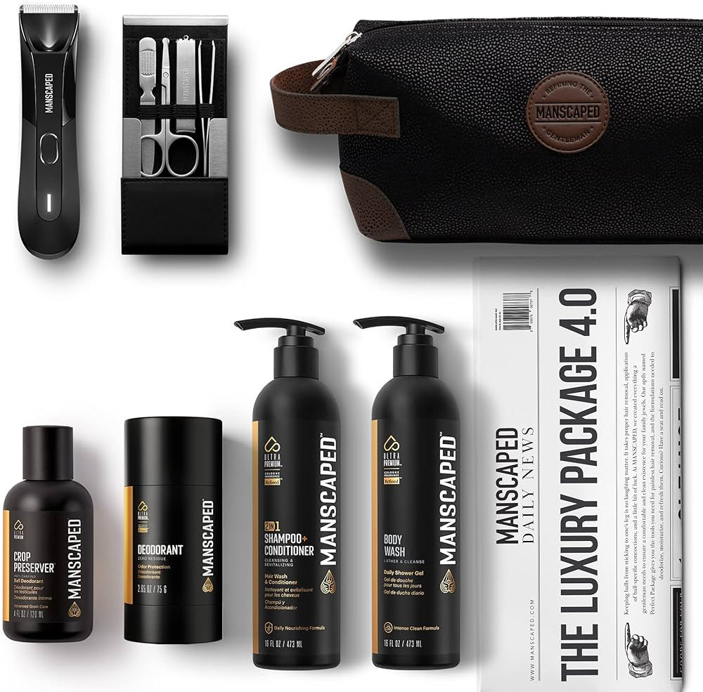 MANSCAPED® The Luxury Package 4.0 Includes: The Lawn Mower® 4.0 Electric Trimmer, The Shears 2.... | Amazon (US)