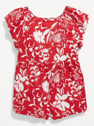 Matching Printed Flutter-Sleeve Romper for Baby | Old Navy (US)