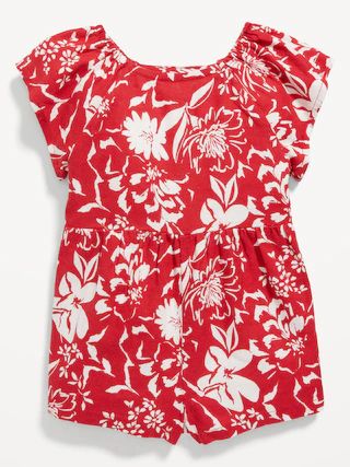 Matching Printed Flutter-Sleeve Romper for Baby | Old Navy (US)