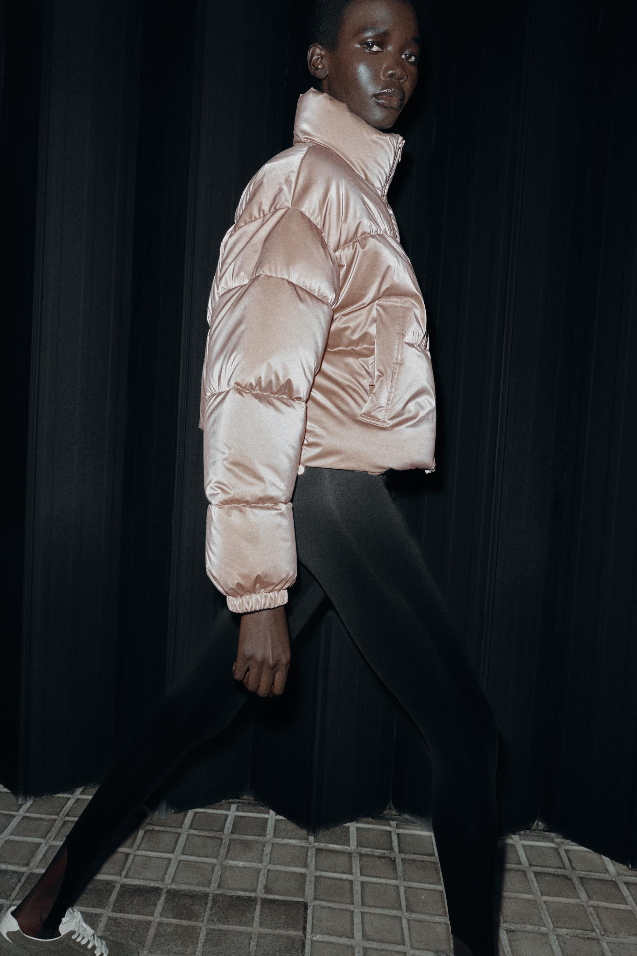 SHINY WATER-REPELLENT WINDBREAKER ANORAK | Zara UK