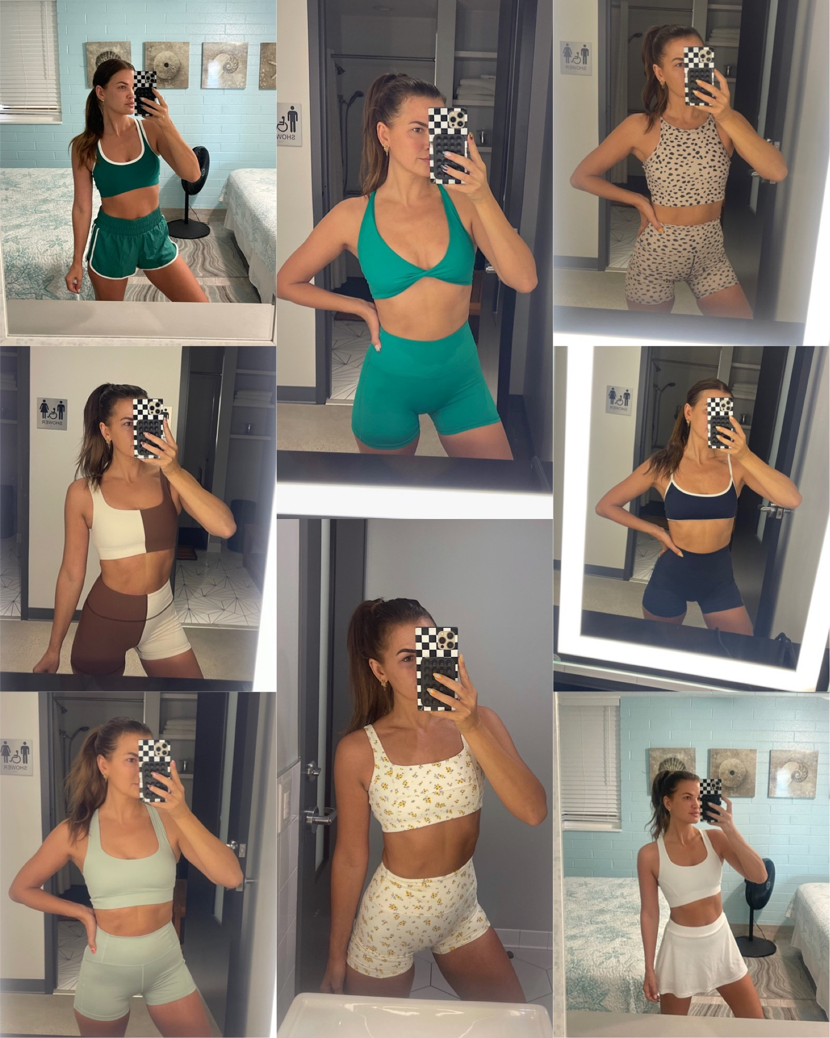 Recent Gym Outfits:
1. Varley Move Selma Bra and Arlington 2” shorts (green and white) 
2. L*Space Ribbed Set (brown and tan) 
3. Stack Athletics (mint - linked in my IG stories under active) 
4. Green Amazon Set
5. Astoria Activewear Floral Set
6. Beach Riot Taupe Spot Set 
7. Milkstain Active (navy - linked in my IG stories under Active) 
8. Varley white tennis skirt 



#LTKActive #LTKStyleTip