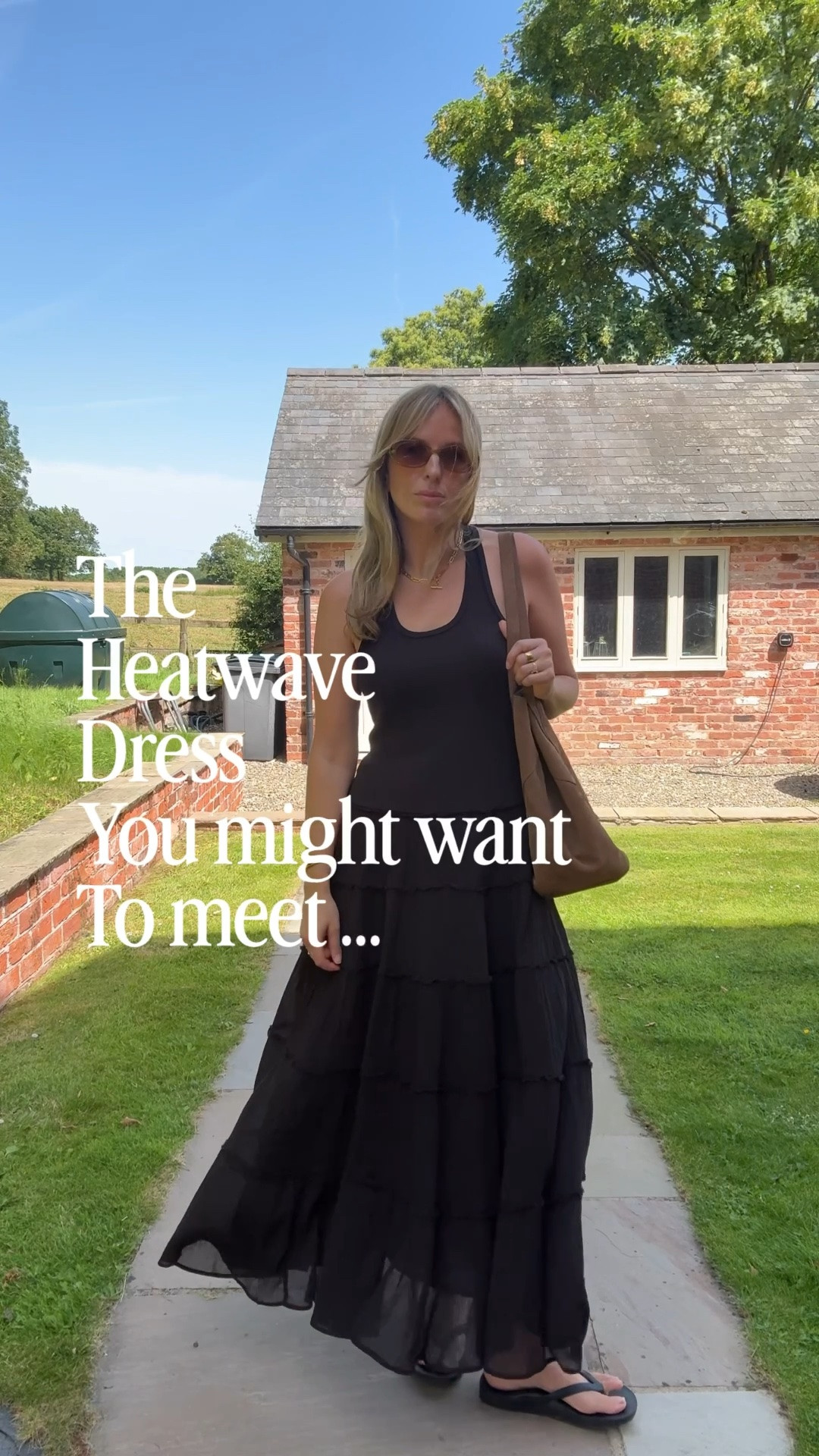 One of those dresses …. 
Feels great to wear , easy to wear and one you will wear 👌🏻
The vest is a soft cotton jersey with a little stretch , fitted but not tight! 
The skirt light and airy in a crinkled cotton - moves beautifully and part lined for modesty. 

I’m wearing the large in black and there are 5 other shades available.

#LTKsummer #LTKtravel #LTKdresses