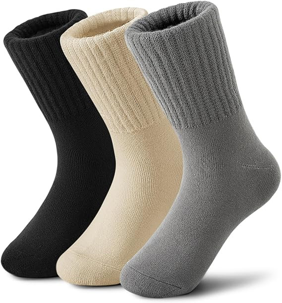 Boot Socks for Women Winter Wool Solid Thick Warm Socks Crew Socks Christmas Gift | Amazon (US)