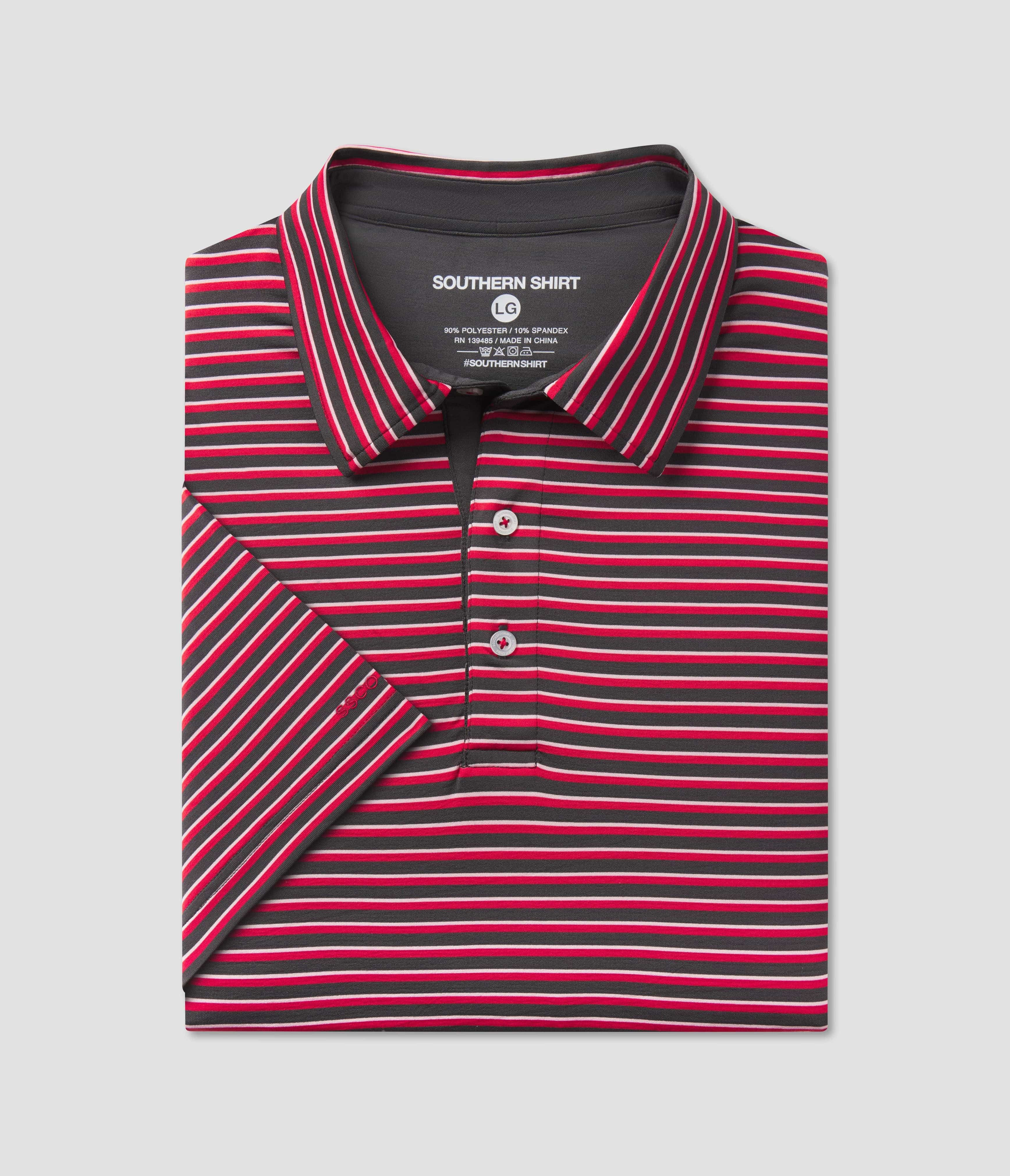 Starting Lineup Stripe Polo - Red Zone | Southern Shirt | Southern Shirt