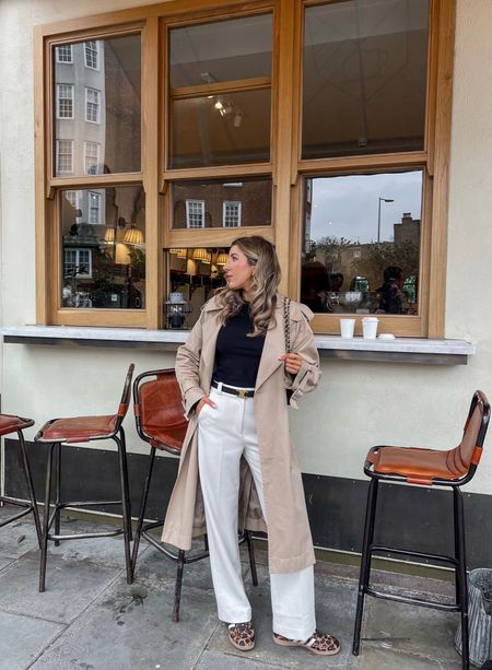 My & Other Stories trench coat is now in the sale. It’s the perfect outerwear for spring. I’ve paired it with tailored trousers and a long sleeve top and leopard print trainers for the perfect transitional spring outfit. 

I’m wearing a size small in this trench coat. 

#LTKstyletip #LTKfindsunder100 #LTKeurope