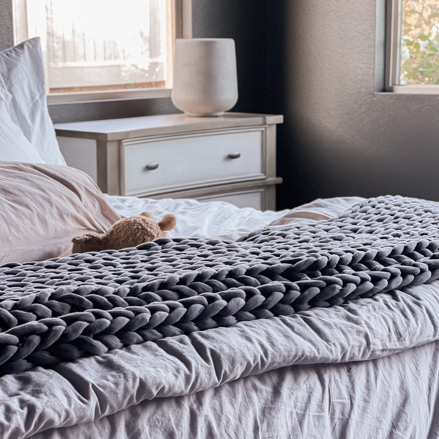 Master bedroom vision is coming together slowly but surely.  Nightstands arrived today and I’m so happy with them!  Worth the wait!

#LTKhome