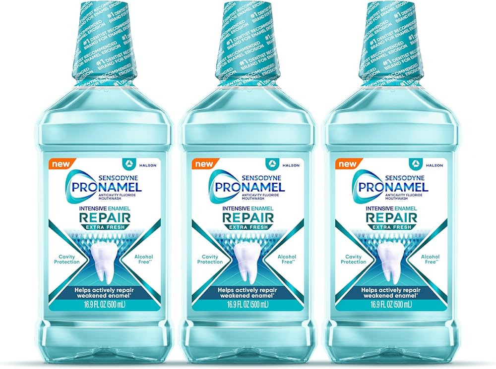 Sensodyne Pronamel Intensive Enamel Repair Alcohol-Free Mouthwash to Help Actively Repair Enamel ... | Amazon (US)