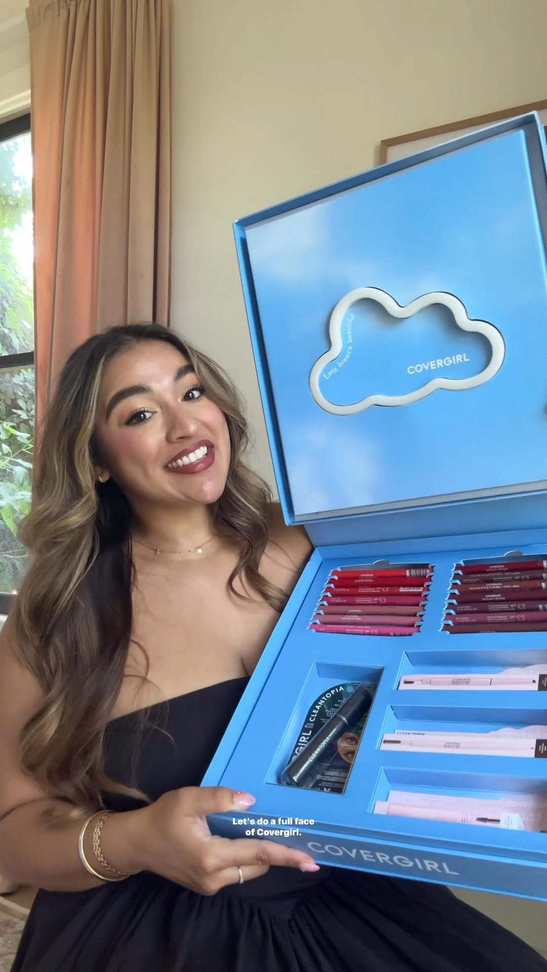 full face of @covergirl 🩵☁️ (+ a surprise at the end!! 🎁)

overall, SO happy with the products and can confirm that the concealer is now my everyday go-to 🫶🏽 

products used:
nano eyebrow pencil - 600 dark brown
brow filler pomade - 600 dark brown
brow enhancer gel
cleantopia ultramarine mascara
simply ageless conceal - 330 buff beige
outlast lipstain - 35 canyon

#LTKVideo #LTKBeauty