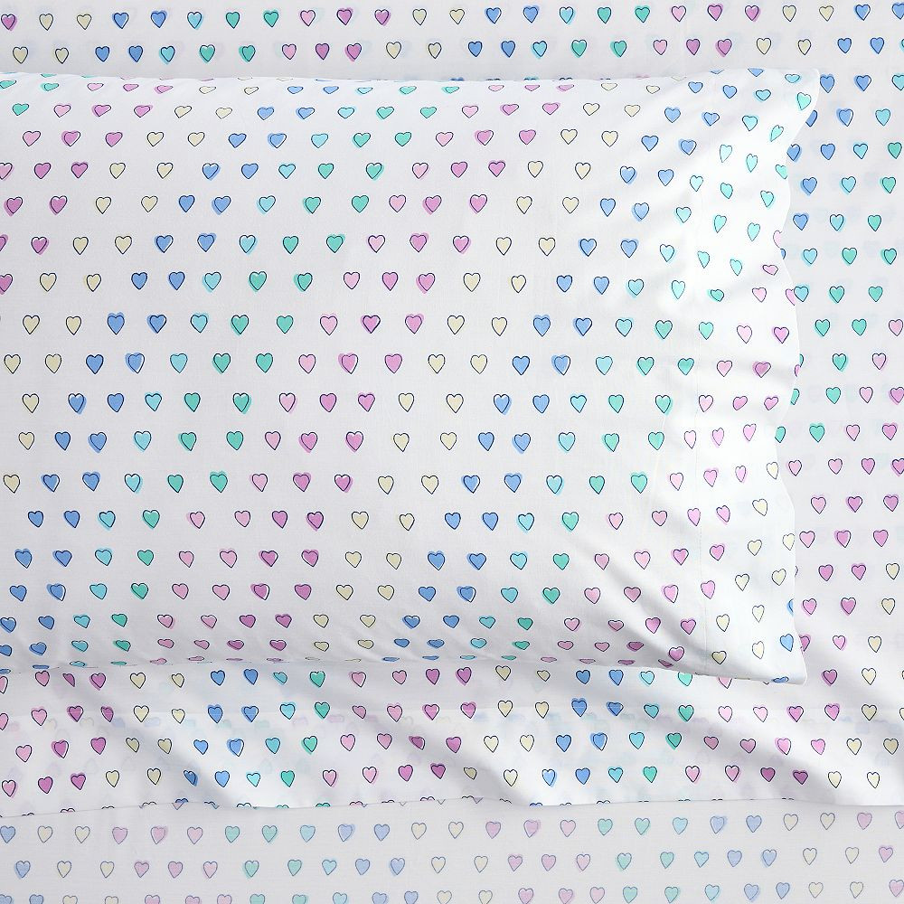 Roller Rabbit Disco Hearts Sheet Set | Pottery Barn Teen