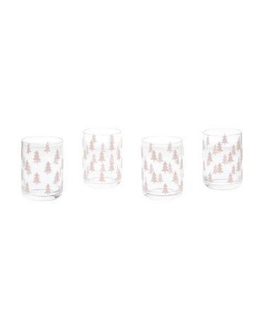 4pk Acrylic 3d Christmas Trees Glasses | TJ Maxx