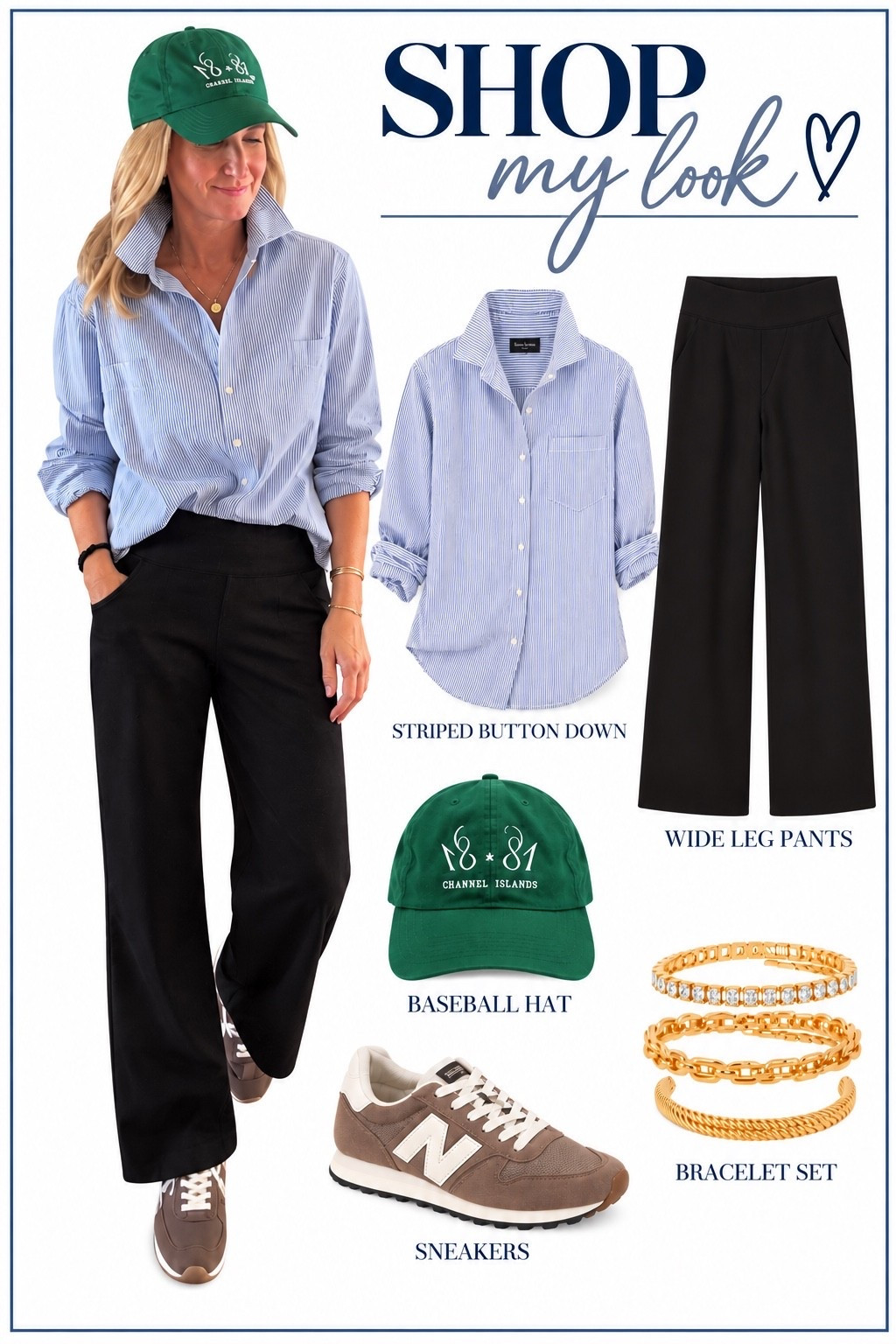 OOTD 

Found it all on Amazon for you! 💚🖤💙 

This is a fun on the go outfit. So many people commented on my Hunter green hat today.