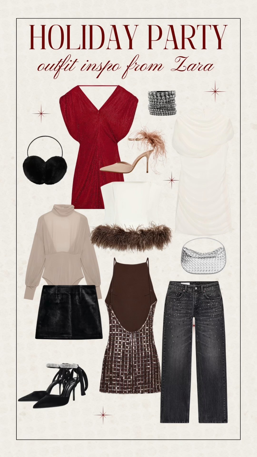 Holiday outfit inspo from Zara!

NYE, red dress, sequin dress, party heels, holiday outfit idea

#LTKSeasonal #LTKHoliday #LTKFindsUnder100