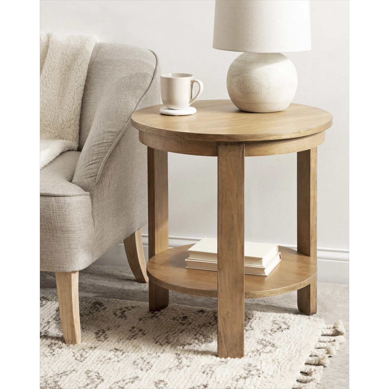 Aamnah Round Living Room Side Table | Wayfair North America