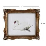 Home Decor Collection Sterling & Noble Home Ornate Gold Framed Swan Canvas Print Wall Art | Walmart (US)