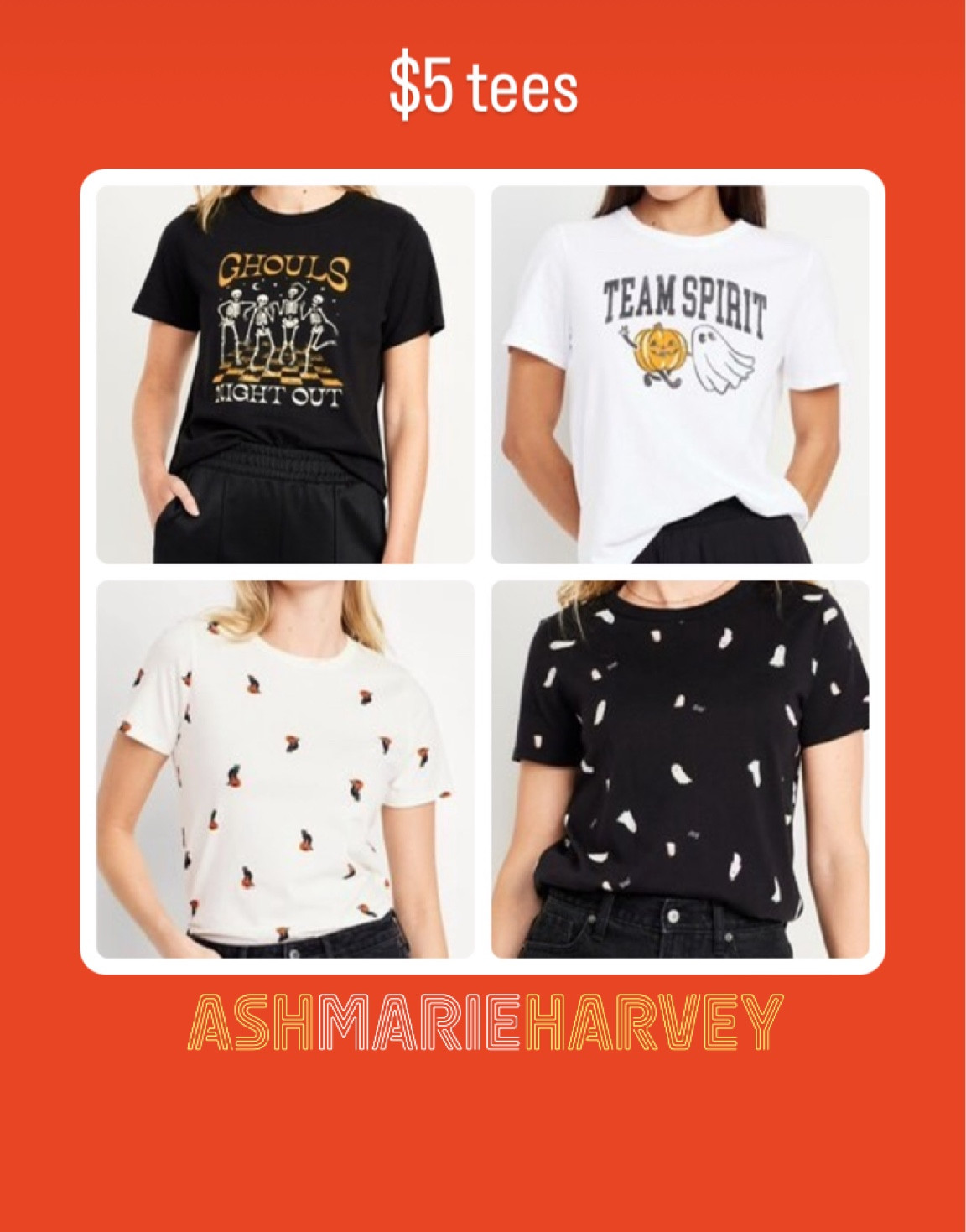 Halloween themed tees for $5 



#LTKFamily #LTKSeasonal #LTKSaleAlert