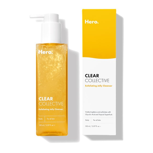 Hero Cosmetics Clear Collective Exfoliating Jelly Cleanser - Gentle Daily Foam Facial Cleanser, R... | Walmart (US)