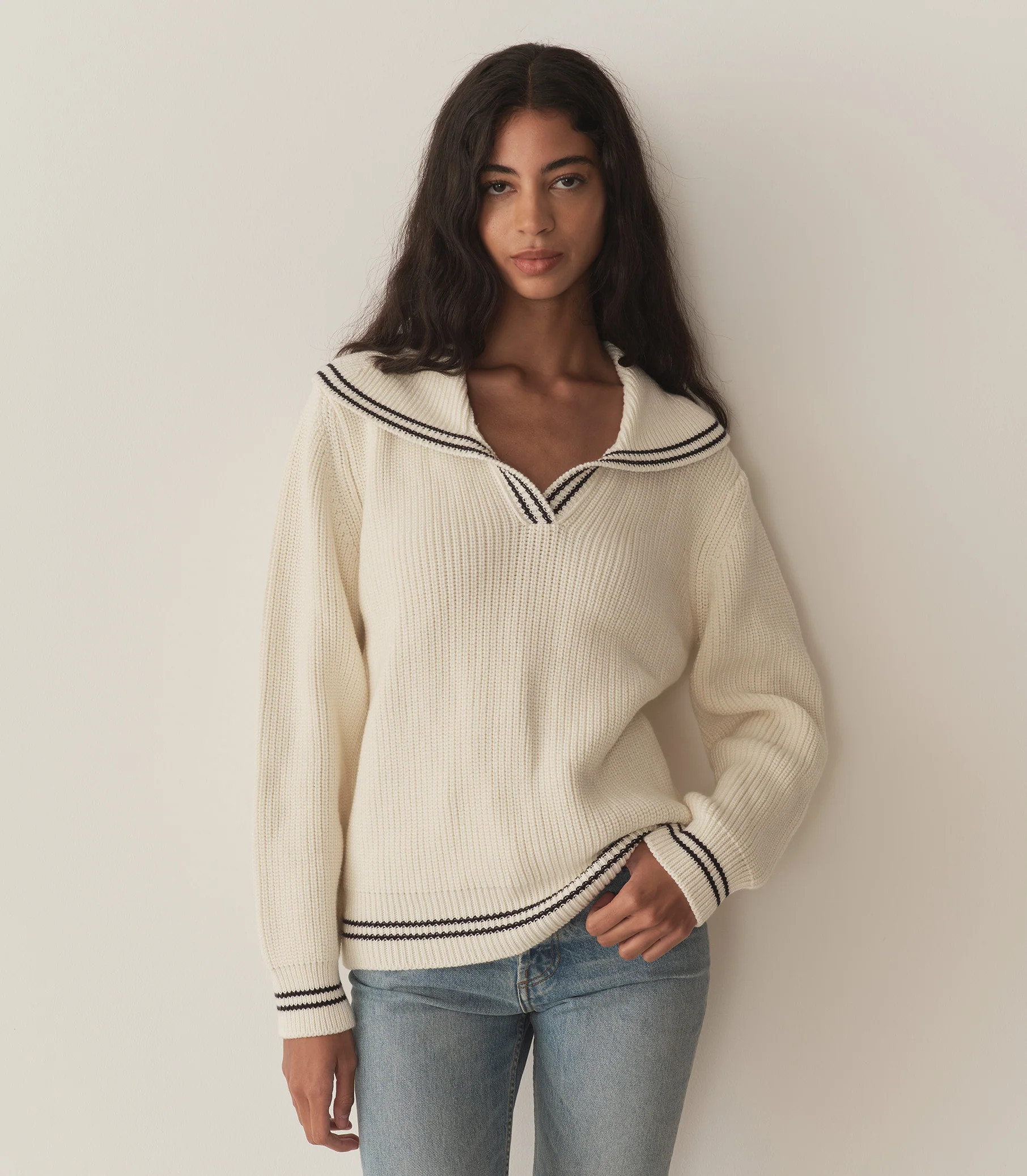 Voyage Sweater - Ivory | DÔEN | DOEN