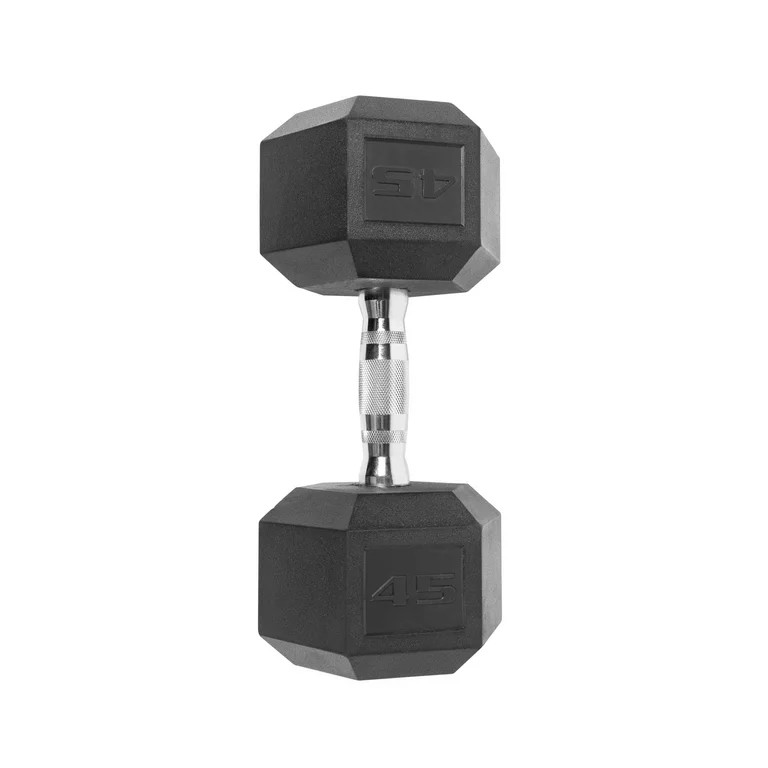 (2 pack) CAP Barbell Coated Hex Dumbbell, Single 45 Lbs. | Walmart (US)