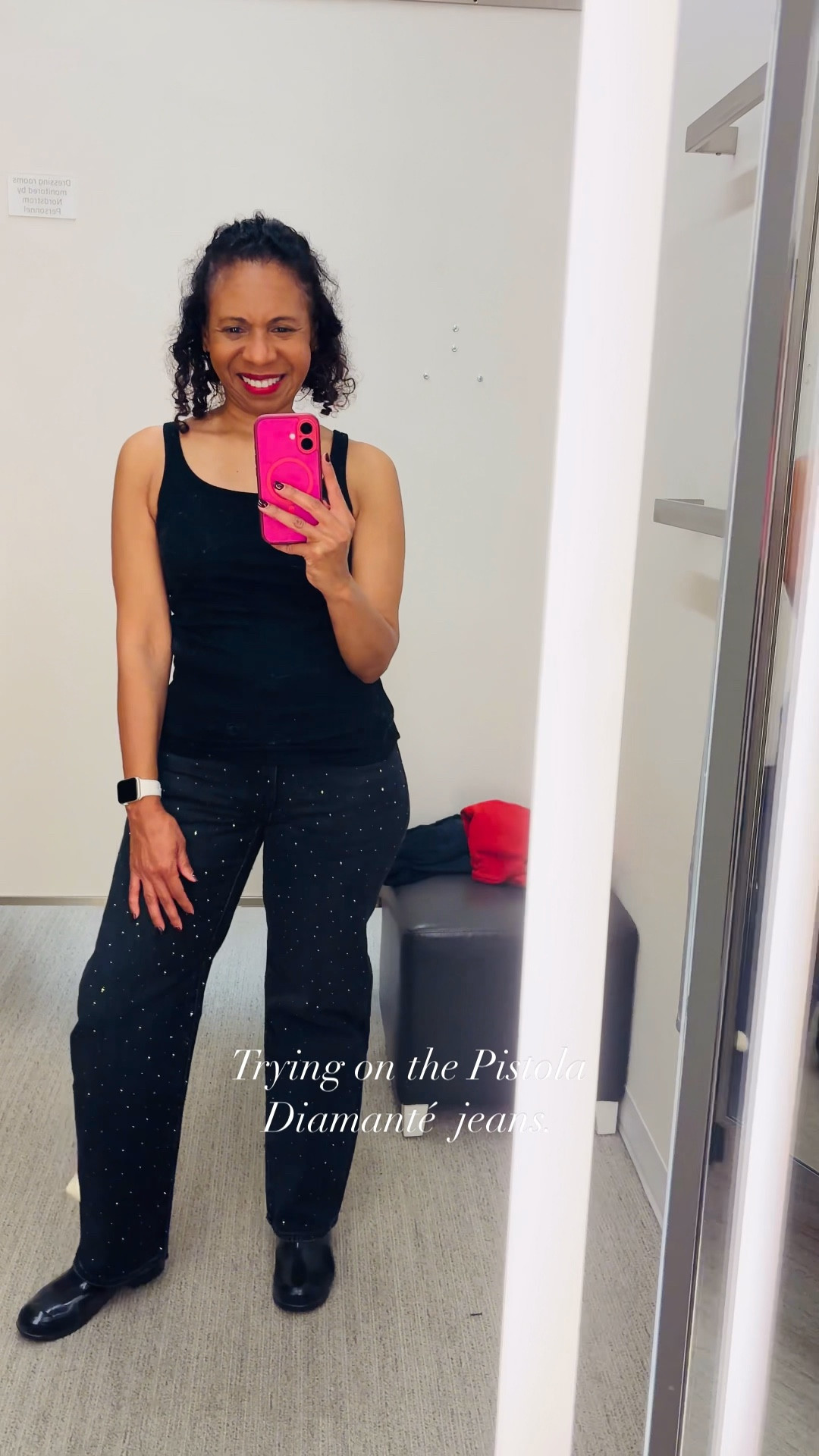 PISTOLA’s Lexi Diamante Jeans (size 26) in Silver Screenblack ✨
These sparkly black jeans are such a fun holiday moment — festive, flattering, and perfect for dressing up any outfit. Linking them below!

#LTKHoliday #LTKSeasonal #LTKGiftGuide