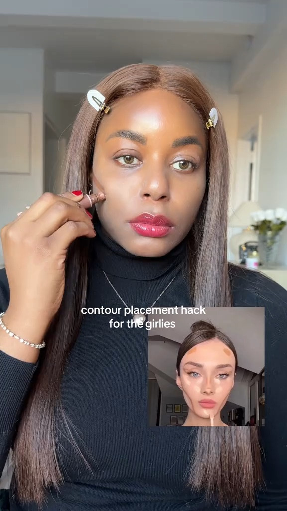 The perfect contour placement for lifting and sculpting your face. Love this method / makeup hack for when I want to sharpen my facial features. Using elf cosmetics, makeup by Mario, Gucci beauty … For more links to new years eve outfit, cozy sets, chilco maxi skirt, red light mask, cheirosa 67 perfume mist, valentines day decor, vacation outfits beach, bounce fleece funnel neck tunic, follow me on LTK! ✨

#LTKBeauty #LTKFindsUnder50 #LTKgrwm