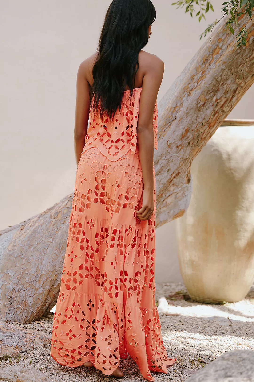 Tiare Hawaii Bora Bora Embroidered Midi Skirt | Anthropologie (US)